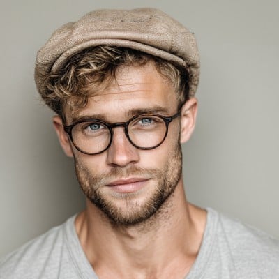 A thumbnail of a handsome boy wearing a beret