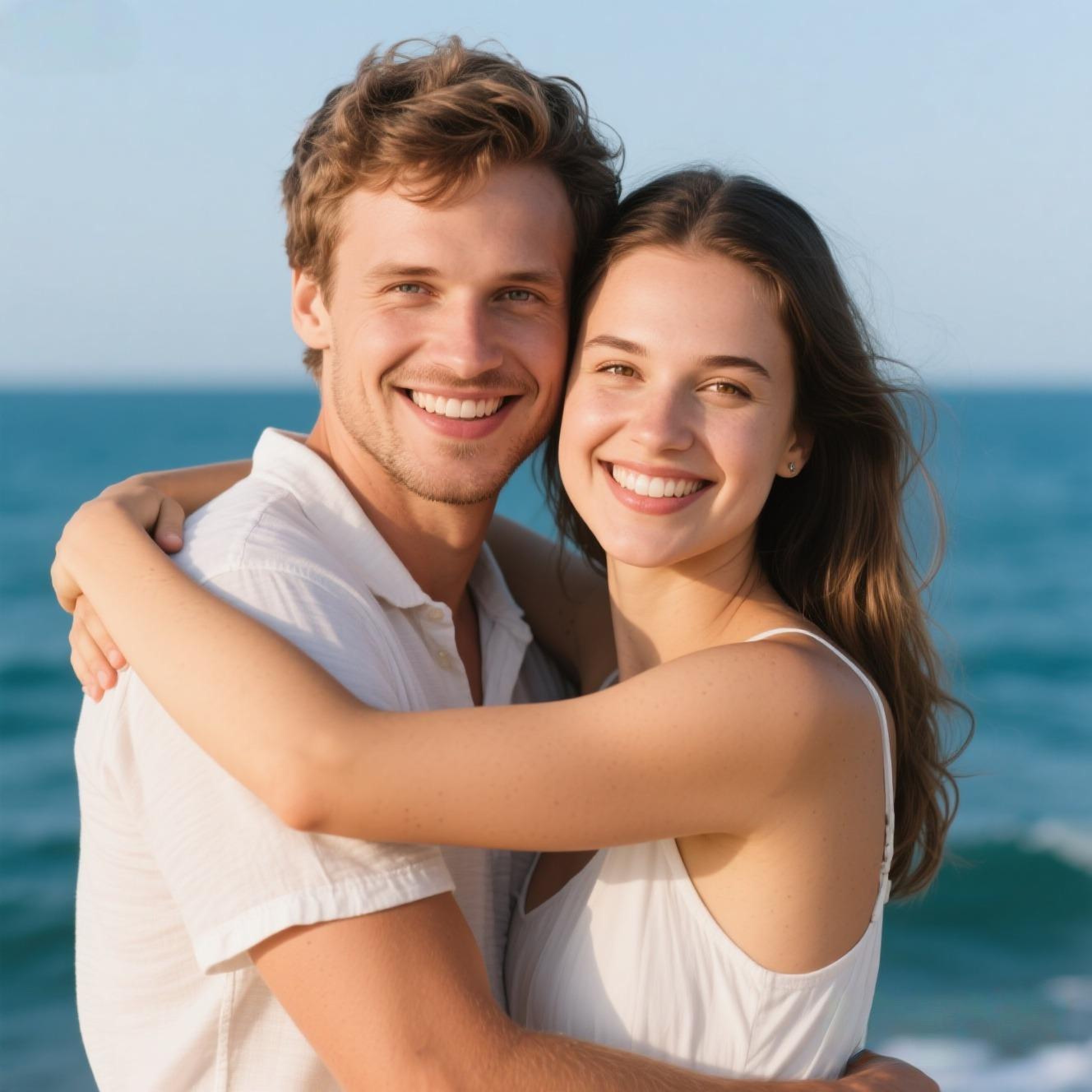 Sample photo of a hugging couple