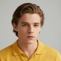 Thumbnail sample photo of a boy wearing a yellow shirt