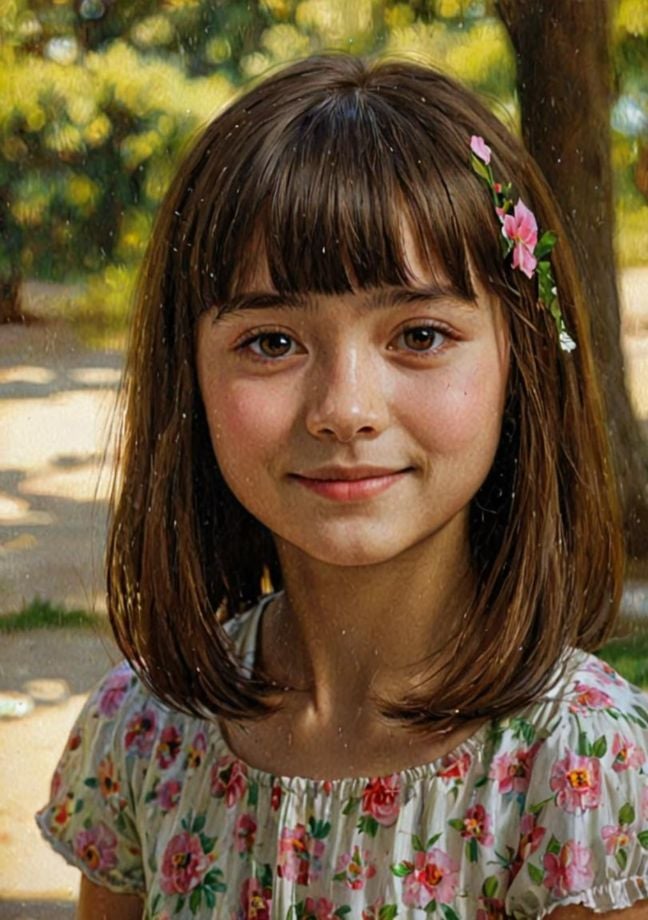 Caravaggio Art Style Female Kid