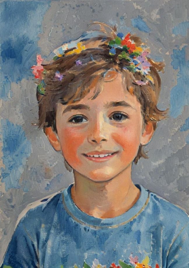 Hnery Matisse Art Style Male Kid