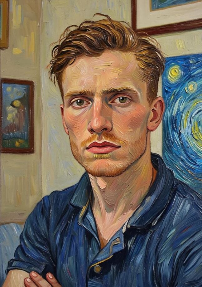 Van Gogh Art Style Male