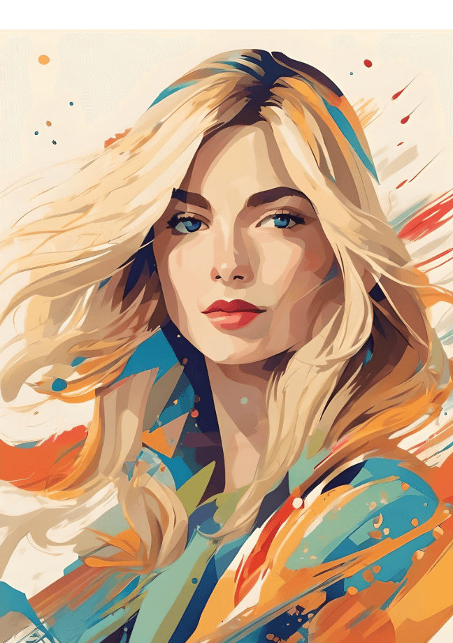 Facewow ai image generator to create a woman watercolor painting