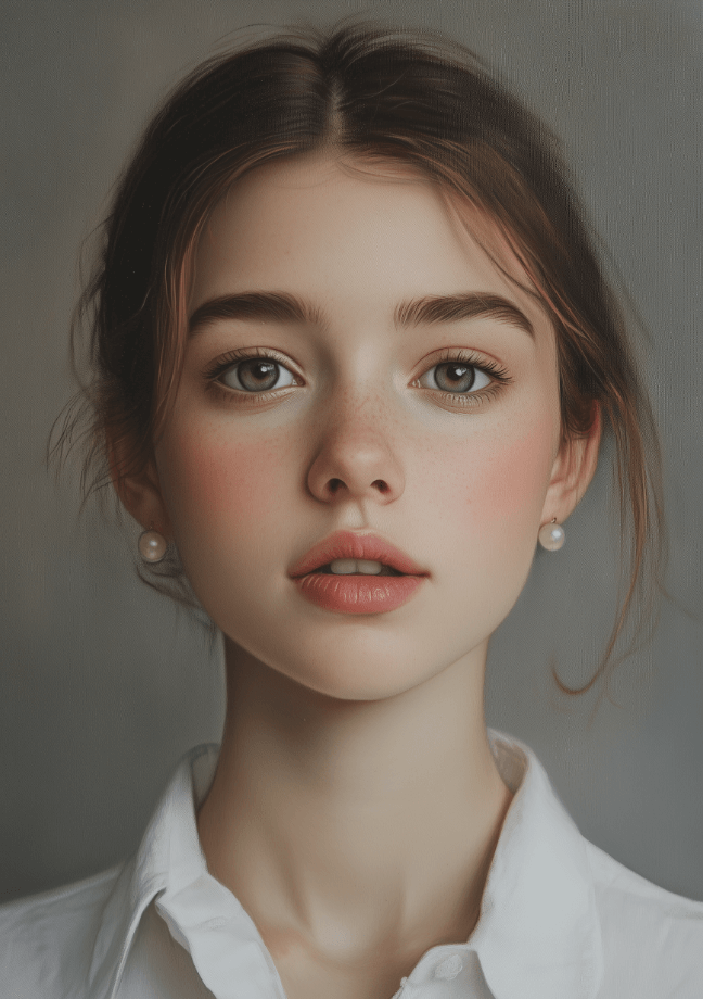 Generate realistic asian female photography