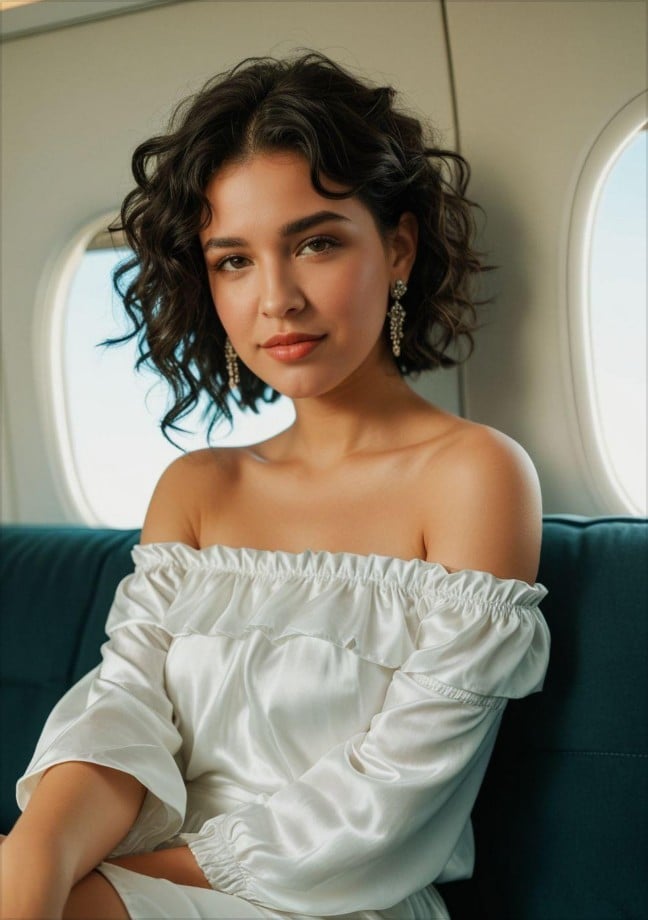 Individual headshot female sample on a yacht