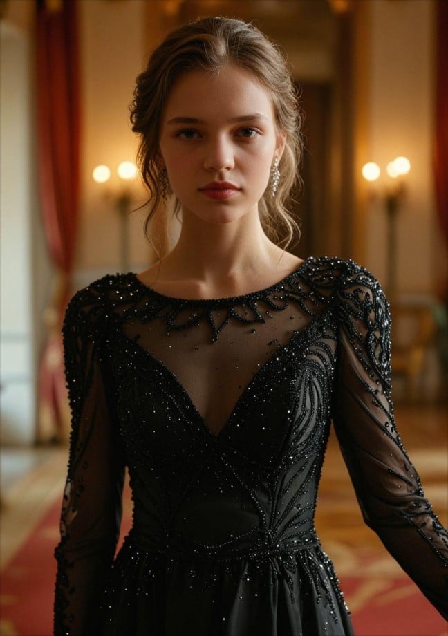 Old money headshot luxury style female sample 2