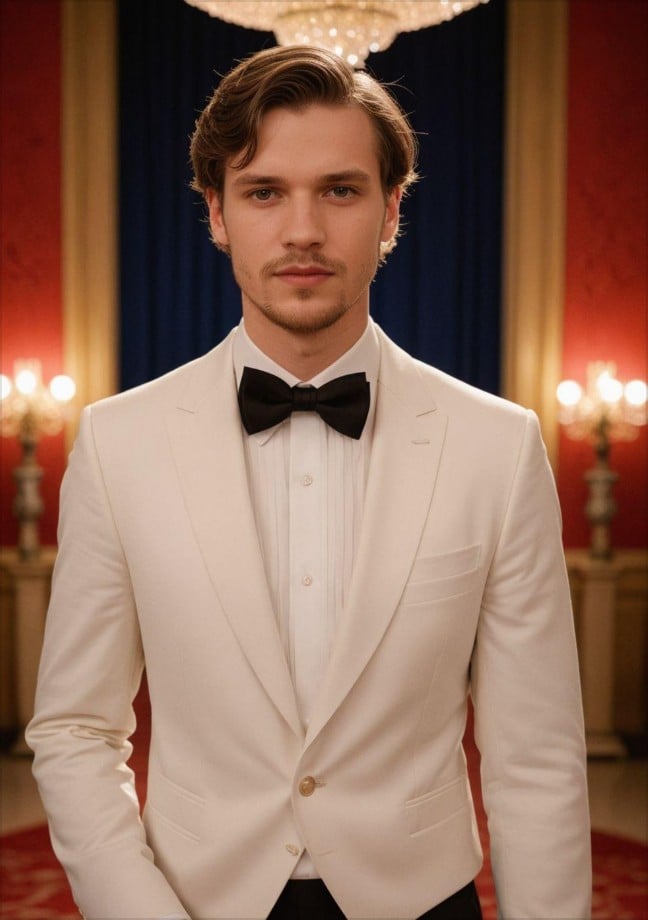 Old money headshot luxury style male sample 1