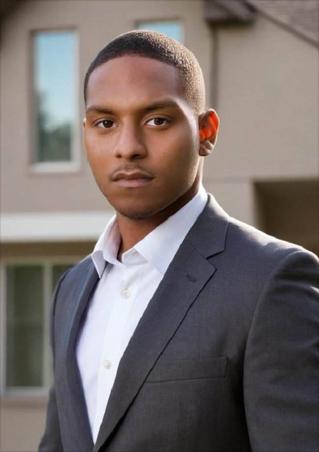 Professional headshot male in suit sample 1