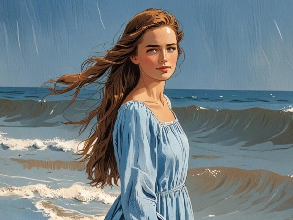 AI comic portrait style