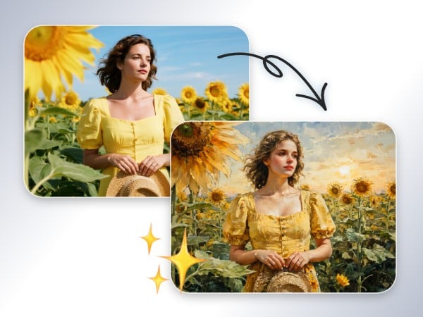 Step 2 apply watercolor filter to your images