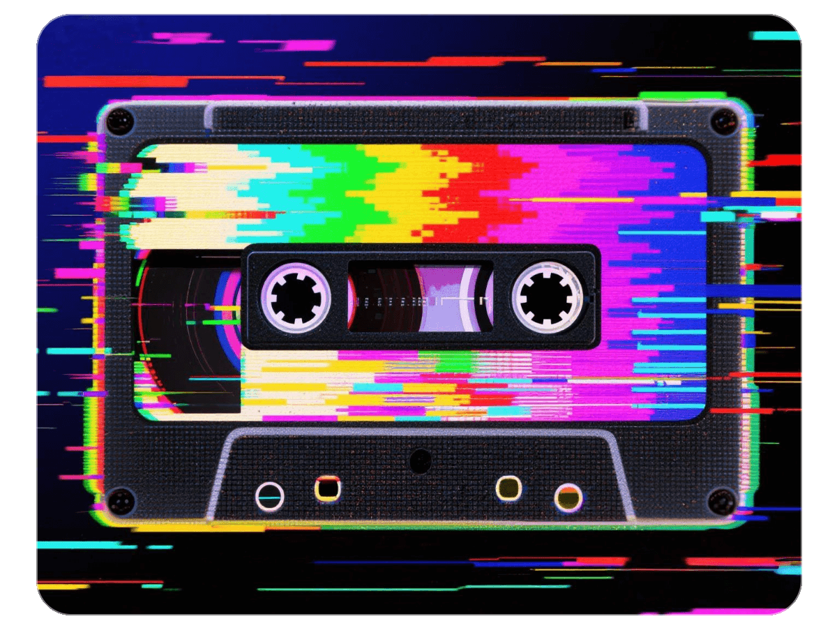 VHS glitch