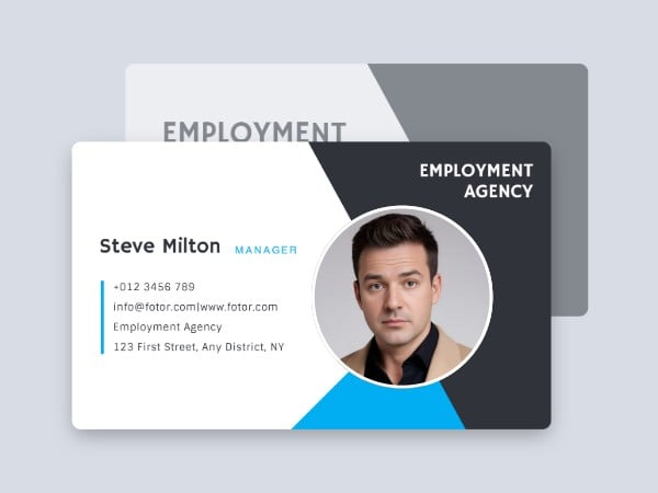 Business card portrait