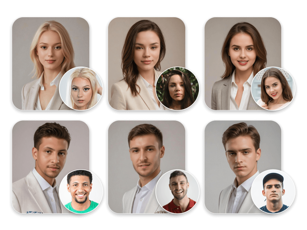 Company team ai avatar