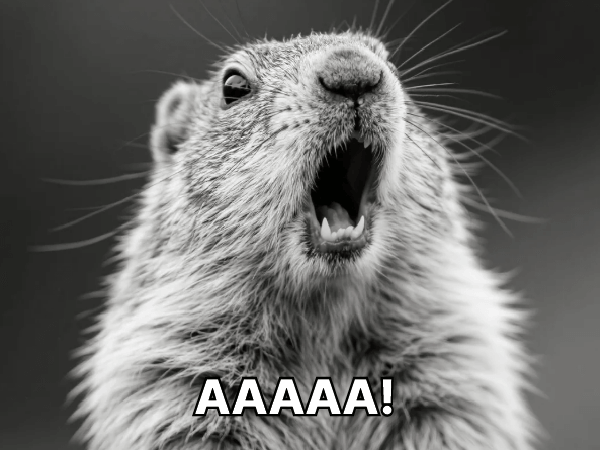 Create a black and white rat photo and use it as a meme