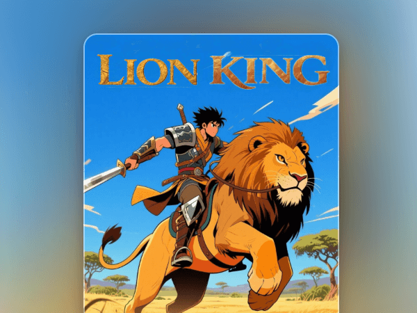 Create manga fan art inspired by lion king
