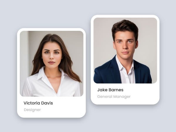 Employee ID badge photos