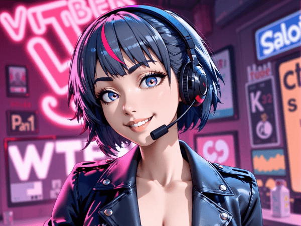 Generate an ai female character and use it as a vtuber