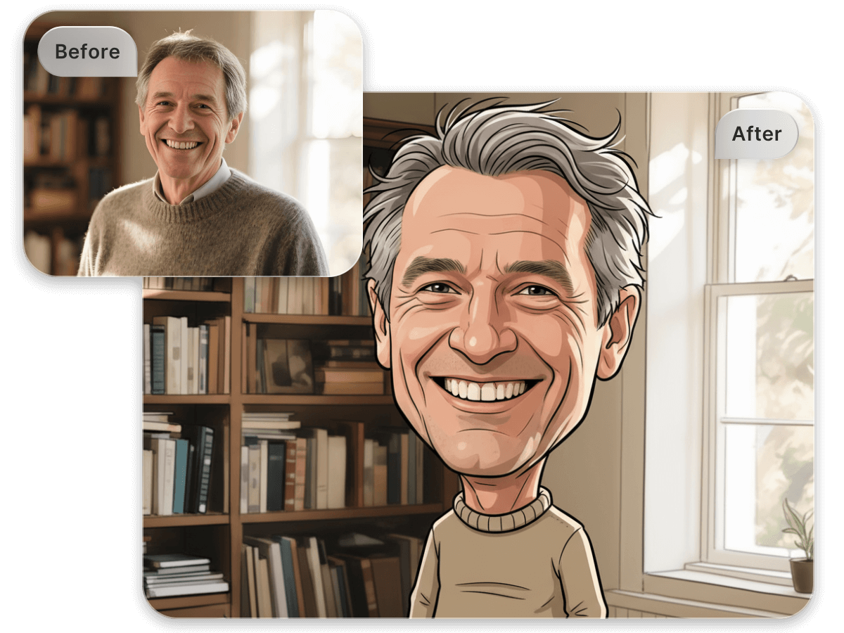 Illustration style caricature