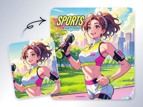 Make an ai cartoon girl and use it as an ad