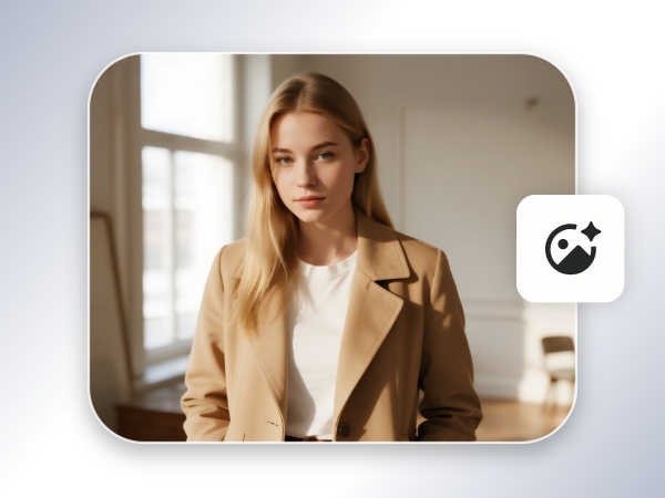 Step 1 upload a female portrait to Facewow christmas photo editor