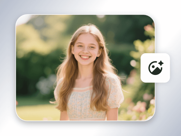 Step 1 upload a photo of a young girl to facewow ai manga filter app