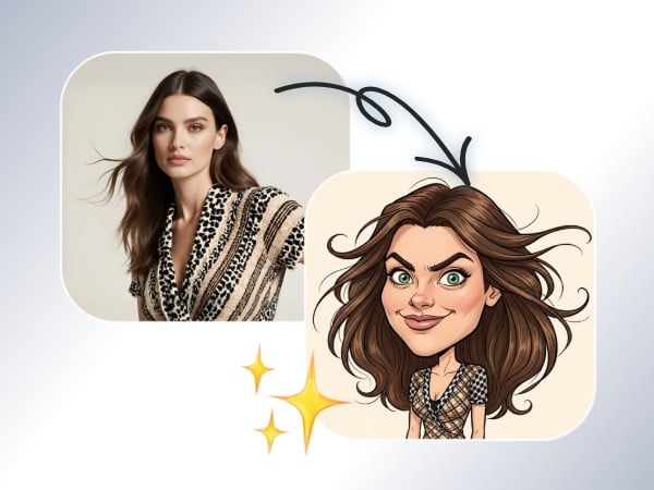 Step 2 to turn the image to caricature effect