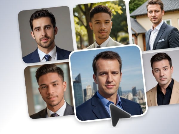 Step 3 choose from versatile headshot styles