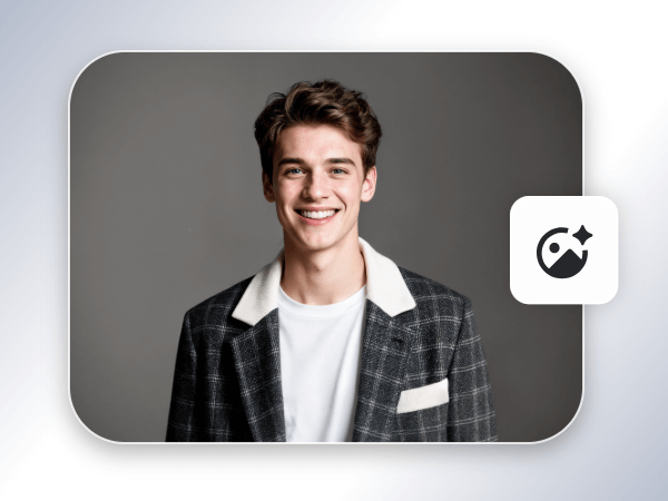 Step one to upload a photo to add glitch effect