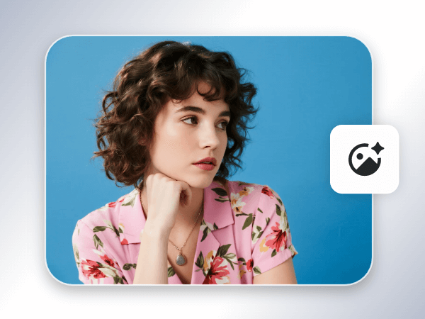 Upload a photo of a girl with curly hair