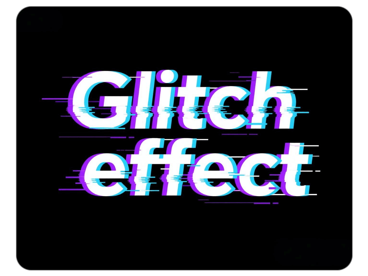Add glitch effects to text typography