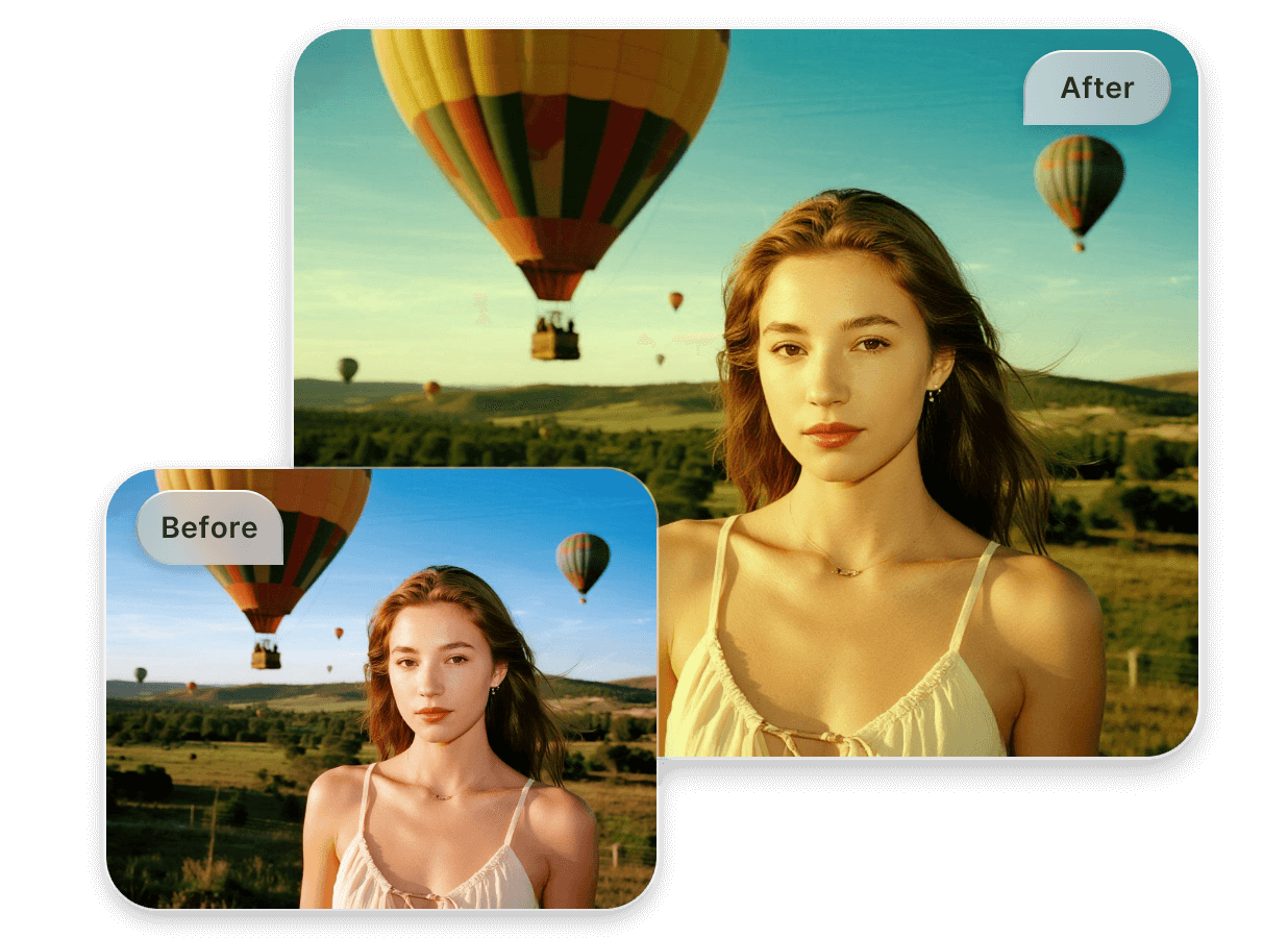 Change a travel photo to the vintage version