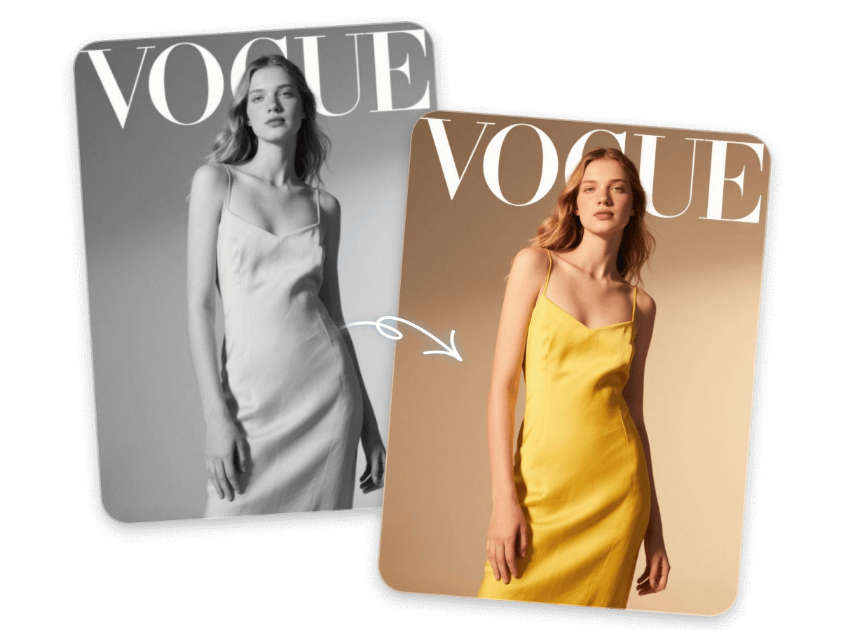 Colorize old black and white magazine photo