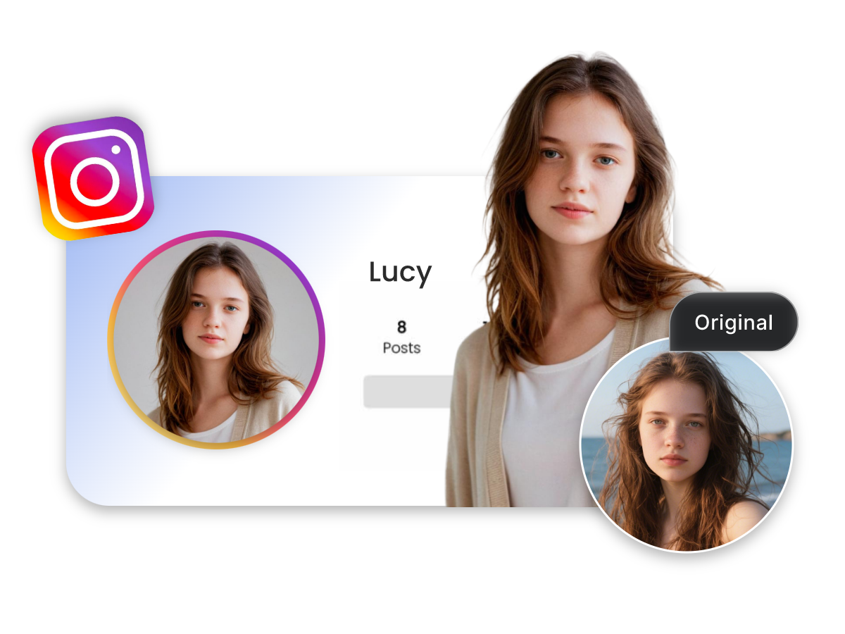 Create AI portraits for social media