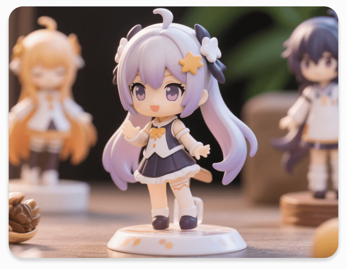 Create anime merchandise using anime filters