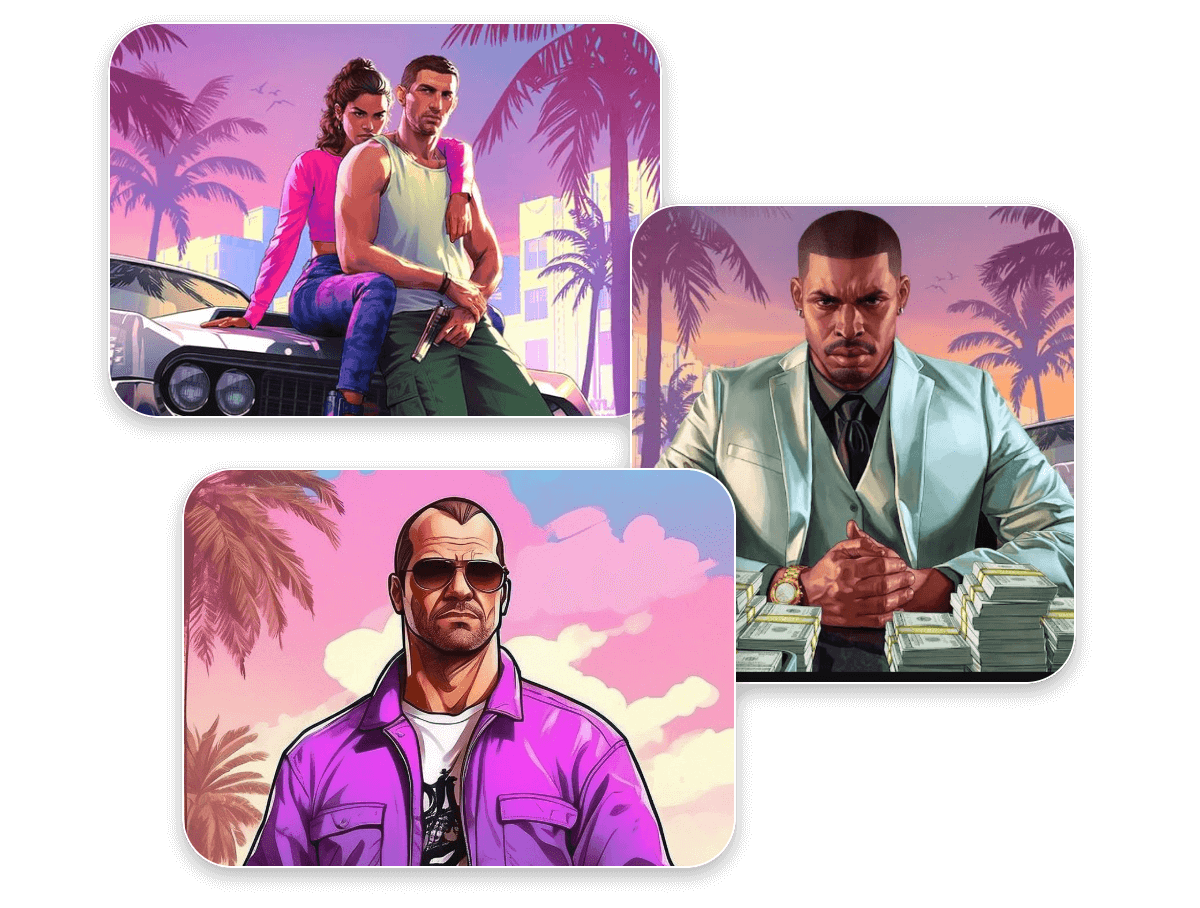 Create gta art to hype up gta 6 game