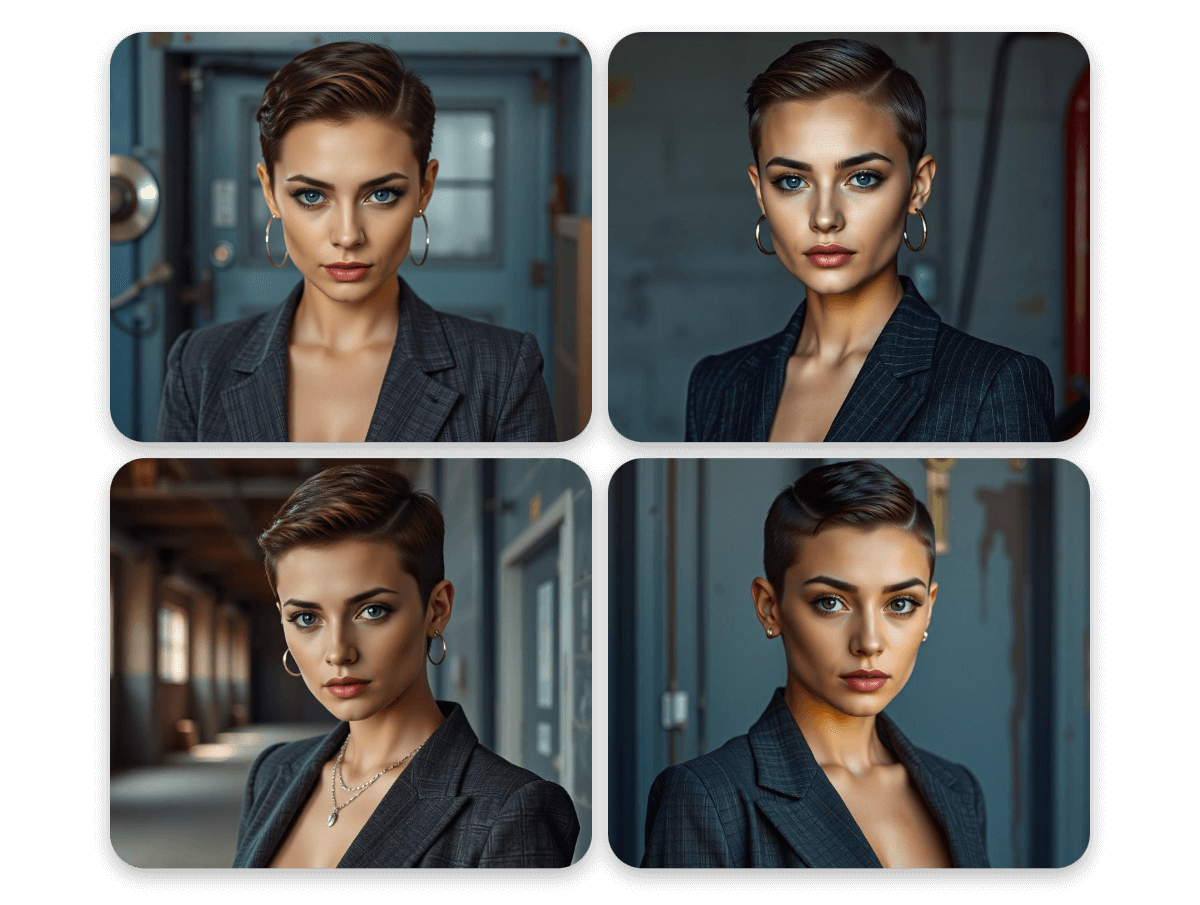 Facewow ai image generator to create a girl picture collection in bulk