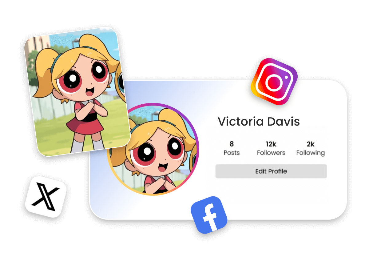 Facewow ai image generator to create a php for social media