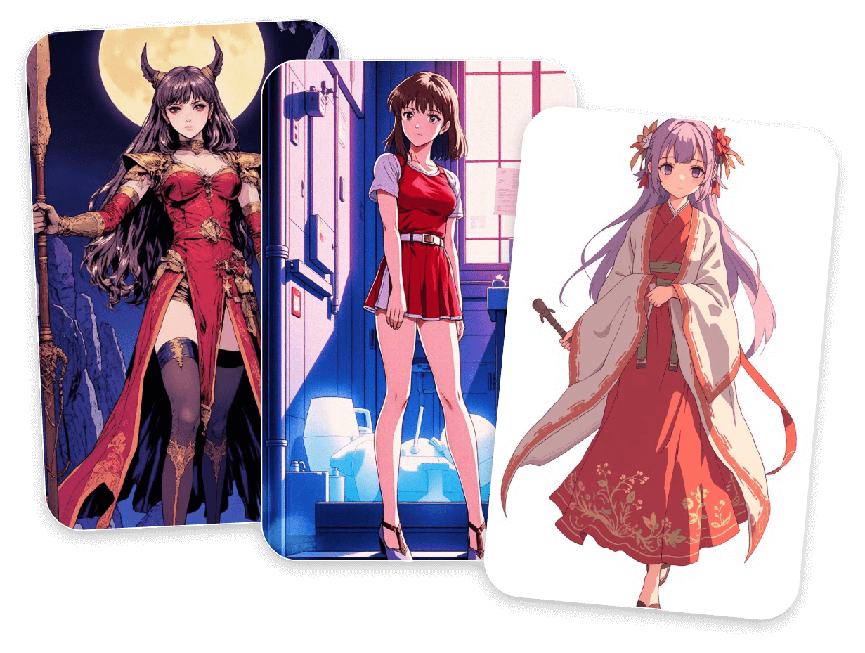 Generate full body character pictures with facewow character generator