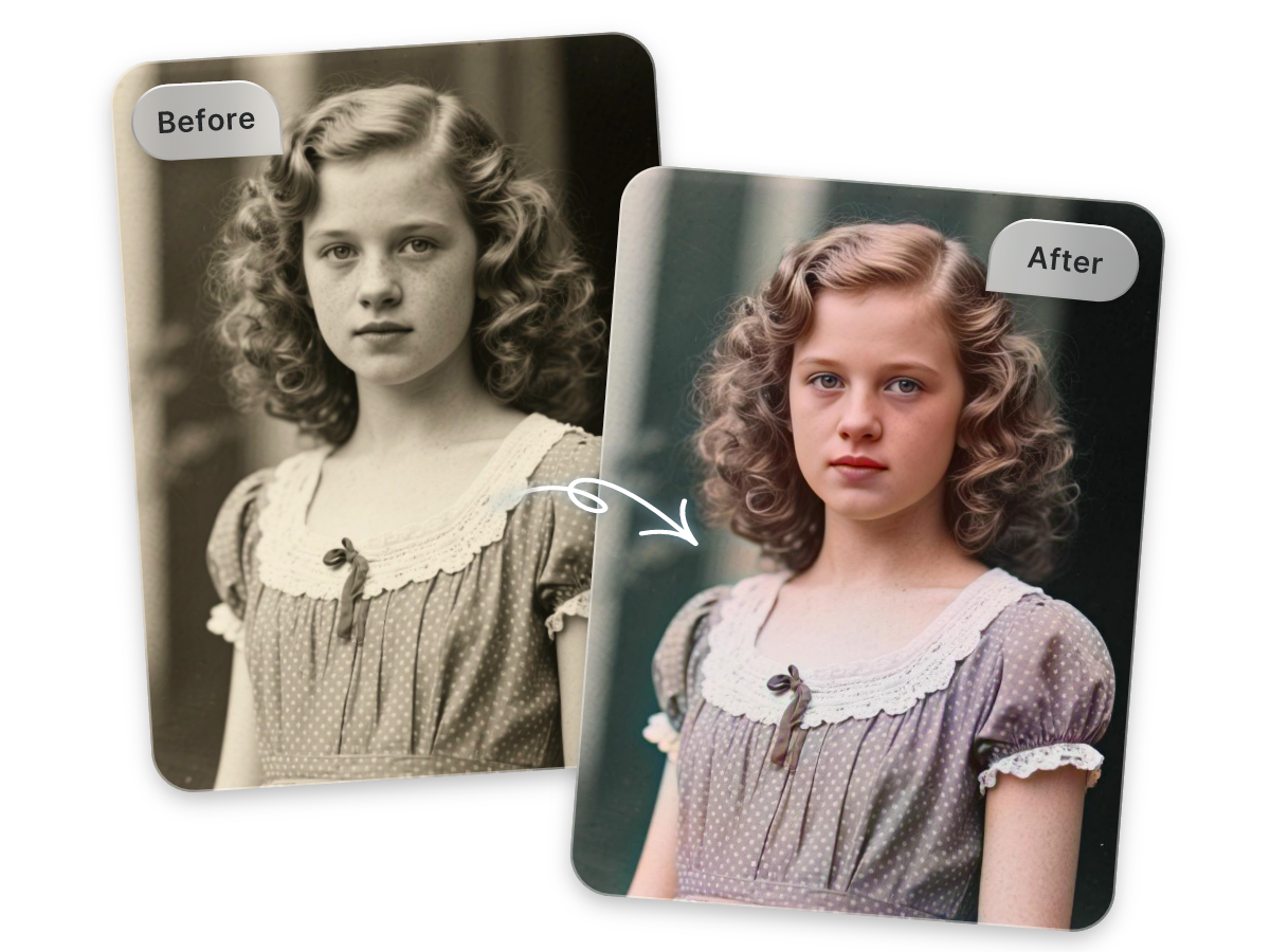 Restore old faded photos in one click with AI