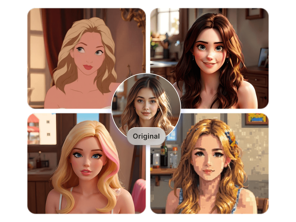 Try multiple styles with our free avatar maker