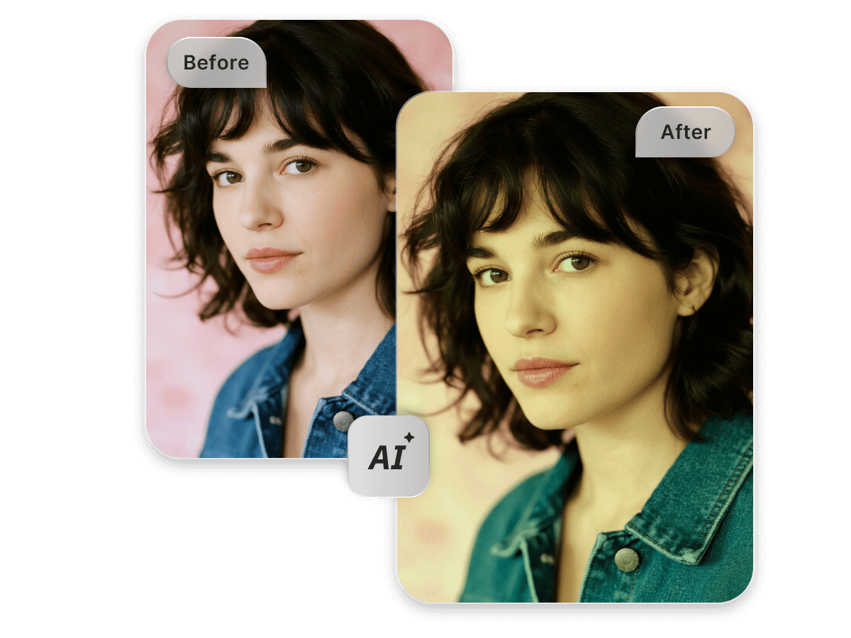 Turn a photo of a lady with black short hair into the vintage version with ai