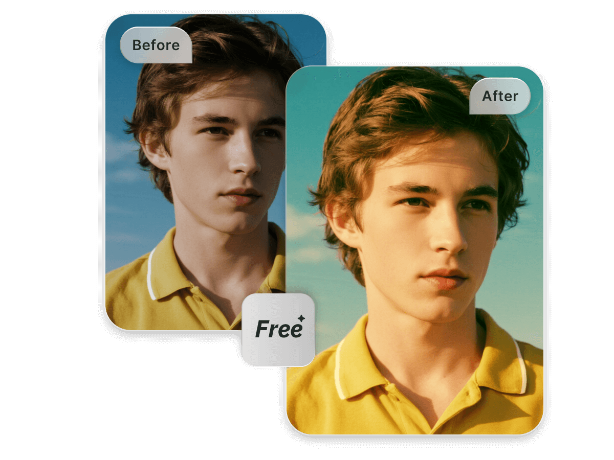 Turn a photo of a young boy into the vintage version for free in facewow