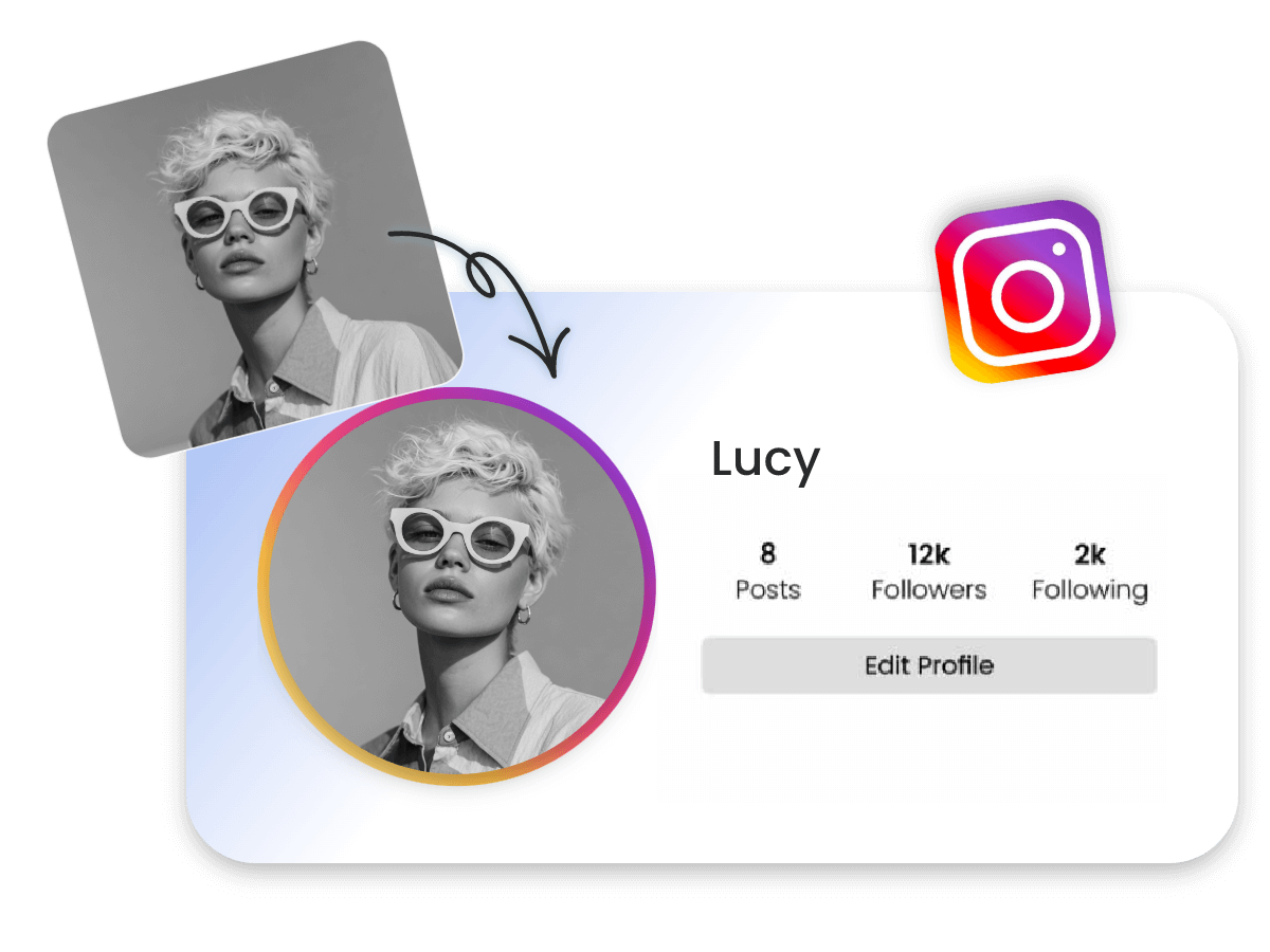 Turn a pic of a man with sunglasses and use it as a social media avatar