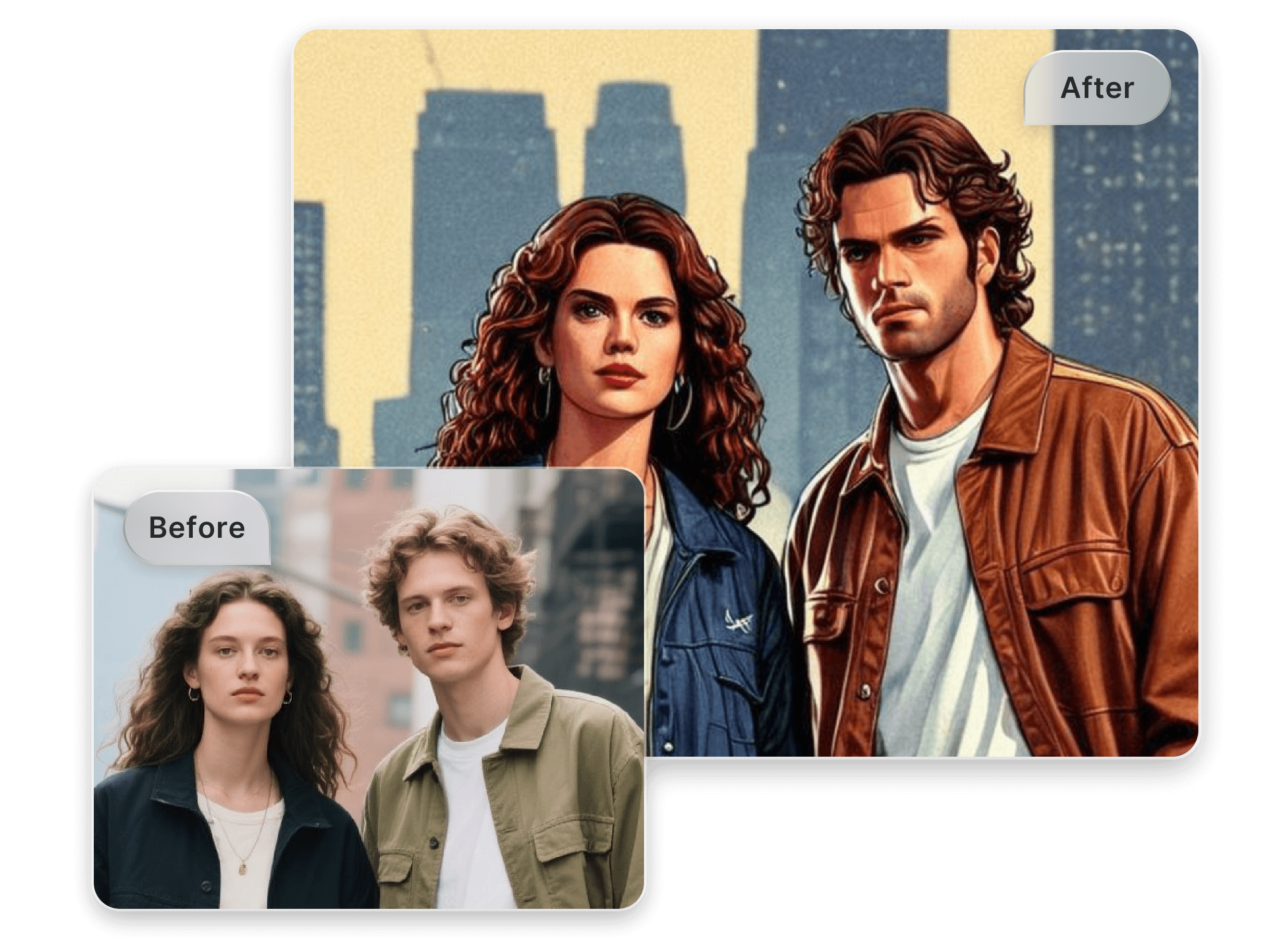 Turn couple or friend photos into gta art