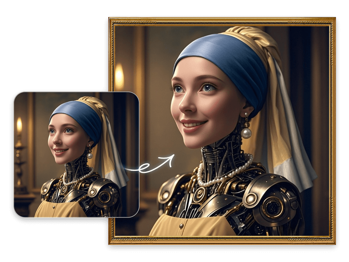 Use ai to generate a painting of a fantasy face of mona lisa