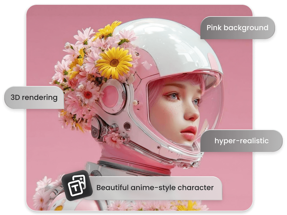 Use facewow ai to customize facial details on ai face with text
