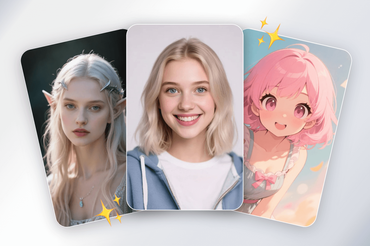 Banner image for fcacewow ai girl generator featuring three diverse ai girls